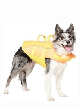 Frisco Ripstop Dog Life Jacket, Yellow/Peach, Large